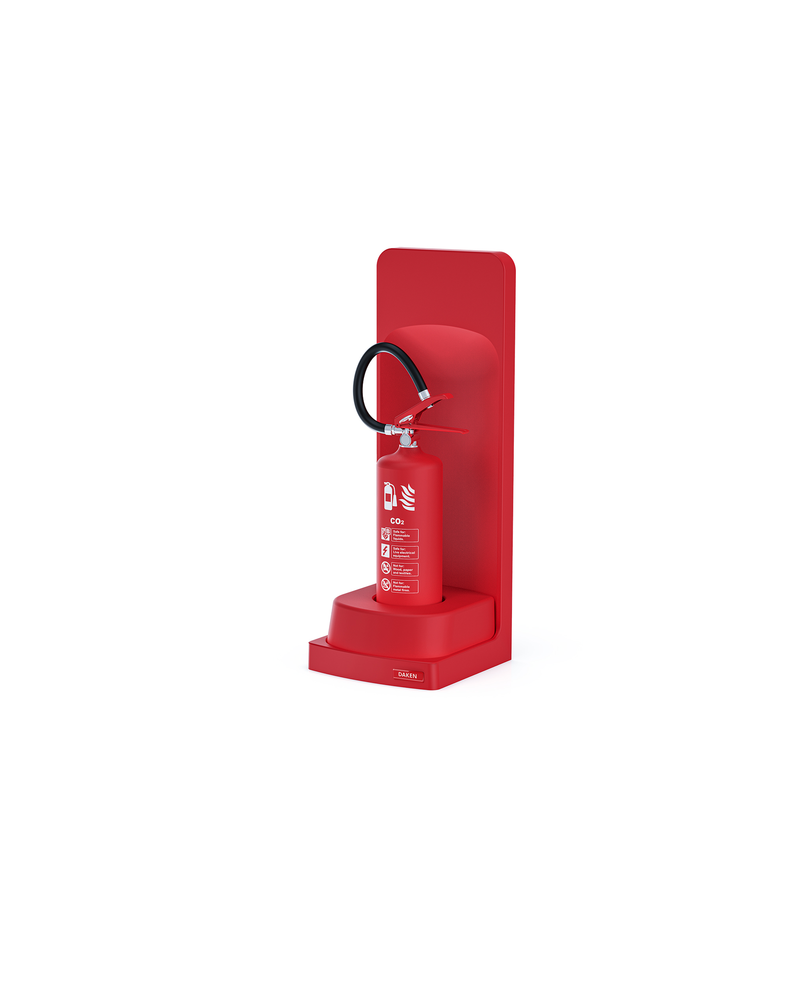 Frame singolo con estintore ed adattatore