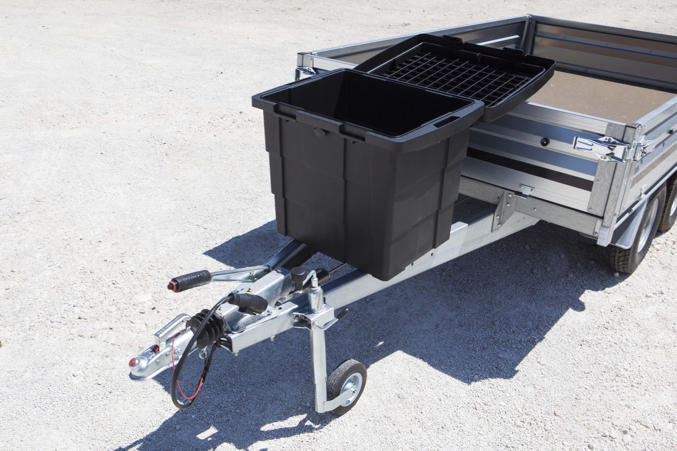 Daken Pitbox 86004 | cassetta porta attrezzi a cassapanca su carrellino, aperta