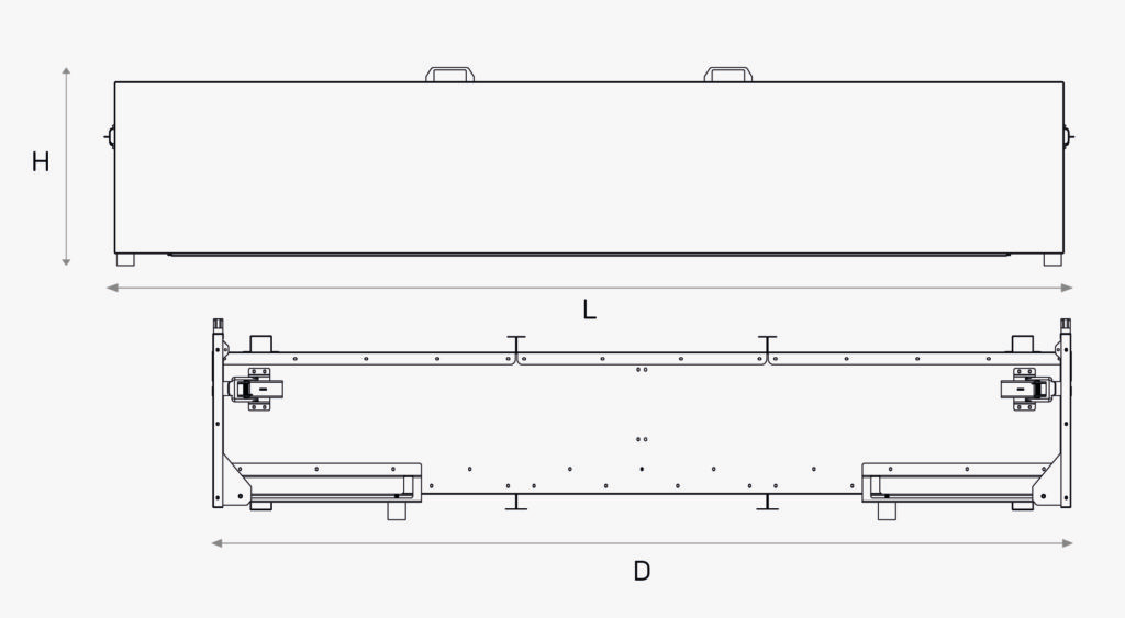 B80 portapallet ZEN Basic | disegno tecnico